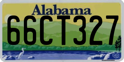 AL license plate 66CT327