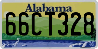 AL license plate 66CT328