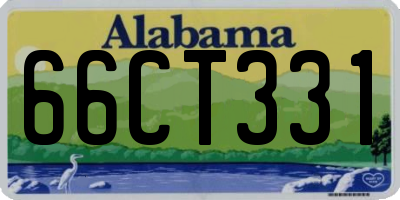 AL license plate 66CT331