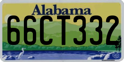 AL license plate 66CT332