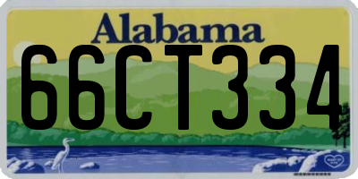 AL license plate 66CT334