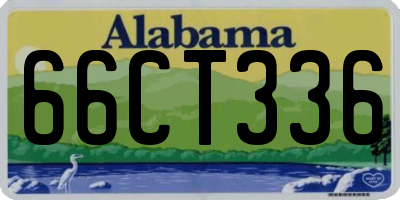 AL license plate 66CT336