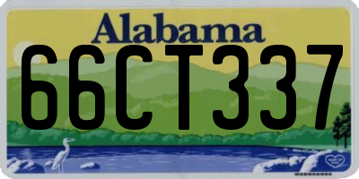 AL license plate 66CT337