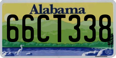 AL license plate 66CT338
