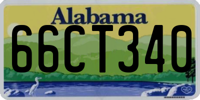 AL license plate 66CT340