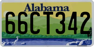 AL license plate 66CT342