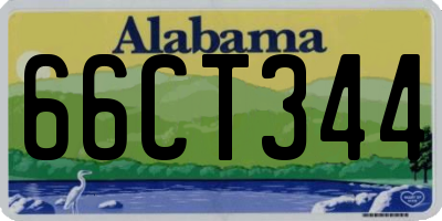 AL license plate 66CT344