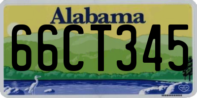 AL license plate 66CT345