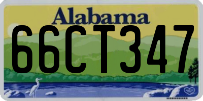 AL license plate 66CT347