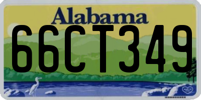 AL license plate 66CT349