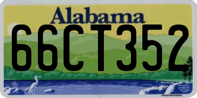 AL license plate 66CT352
