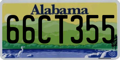AL license plate 66CT355