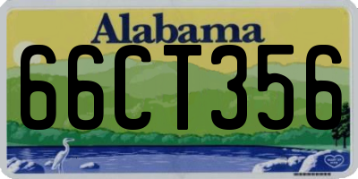 AL license plate 66CT356