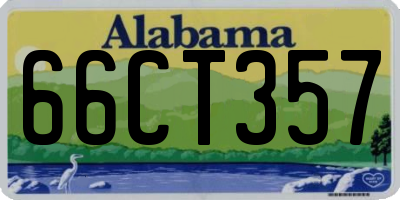 AL license plate 66CT357