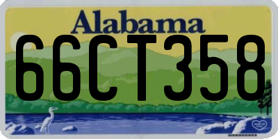 AL license plate 66CT358