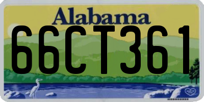 AL license plate 66CT361
