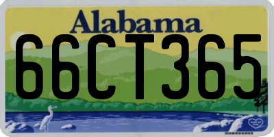AL license plate 66CT365