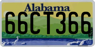 AL license plate 66CT366
