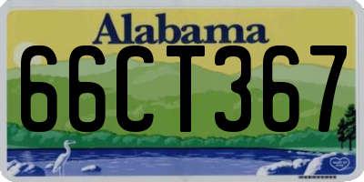 AL license plate 66CT367