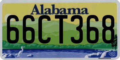 AL license plate 66CT368