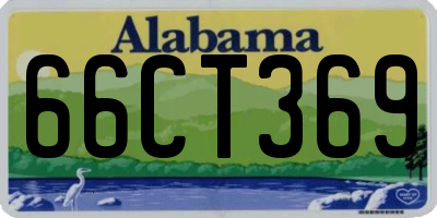 AL license plate 66CT369