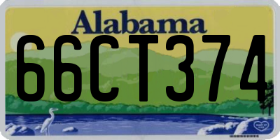 AL license plate 66CT374