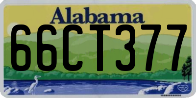 AL license plate 66CT377