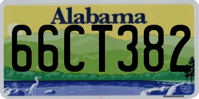 AL license plate 66CT382