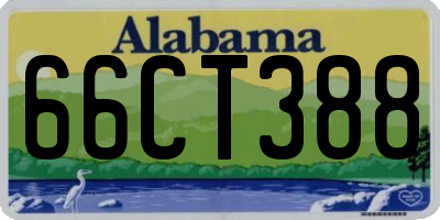 AL license plate 66CT388