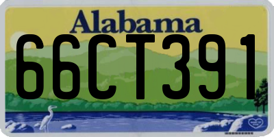 AL license plate 66CT391
