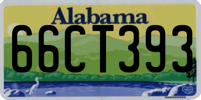 AL license plate 66CT393