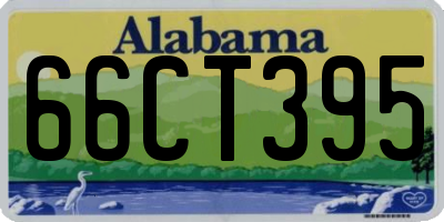 AL license plate 66CT395