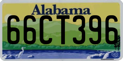 AL license plate 66CT396