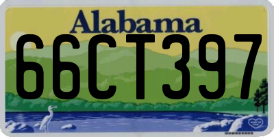 AL license plate 66CT397