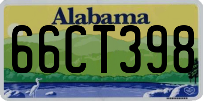 AL license plate 66CT398