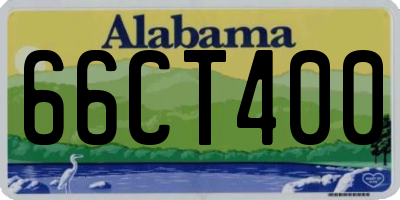 AL license plate 66CT400