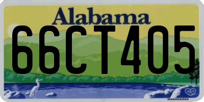 AL license plate 66CT405