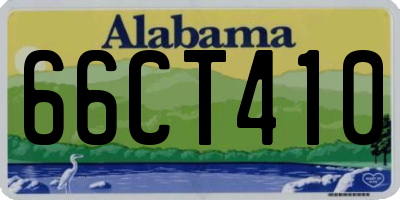 AL license plate 66CT410
