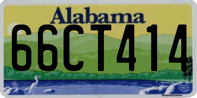 AL license plate 66CT414