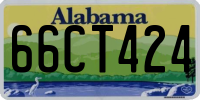 AL license plate 66CT424