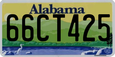 AL license plate 66CT425