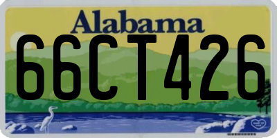 AL license plate 66CT426