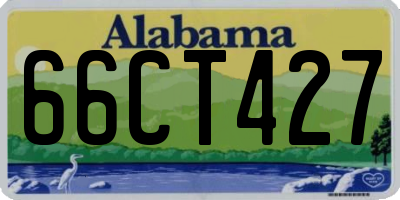 AL license plate 66CT427
