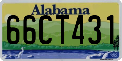 AL license plate 66CT431