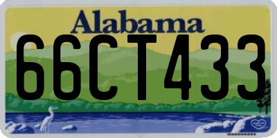 AL license plate 66CT433