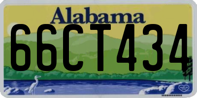 AL license plate 66CT434
