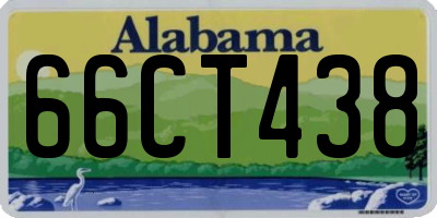 AL license plate 66CT438
