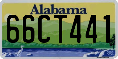 AL license plate 66CT441