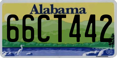 AL license plate 66CT442