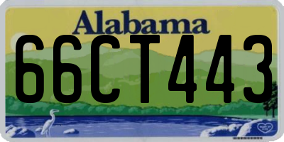 AL license plate 66CT443